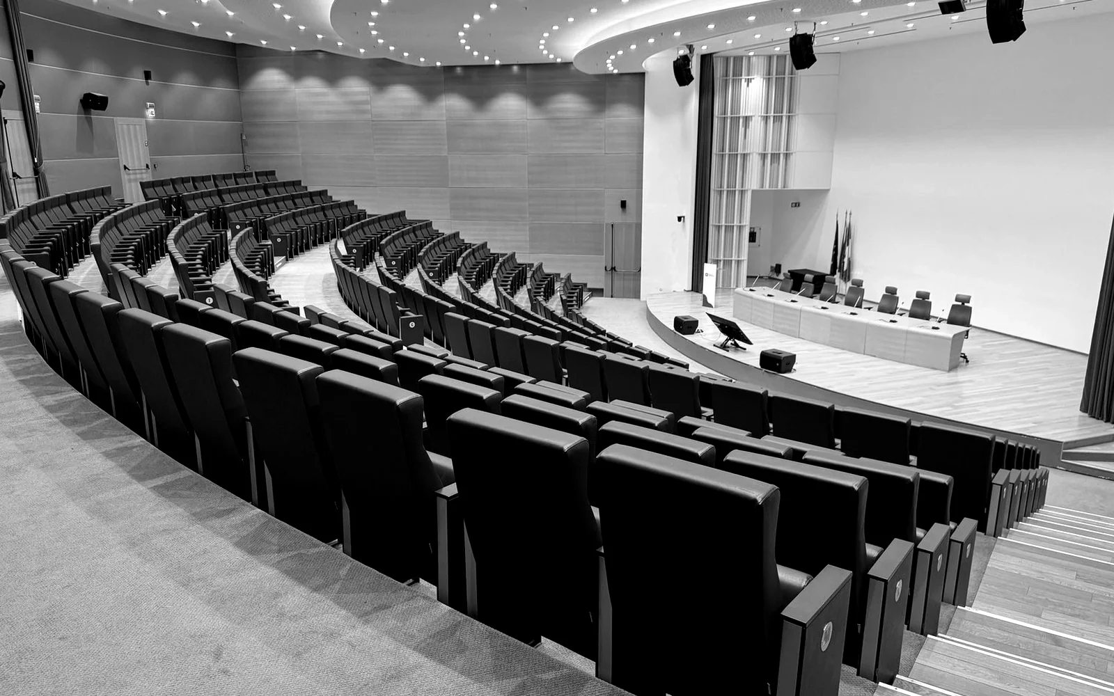 Auditorium style venue seating